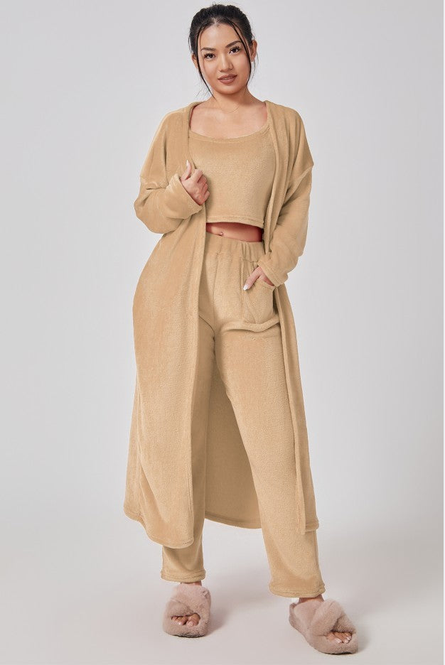 Women’s 3-Piece Cozy Lounge & Pajama Set
